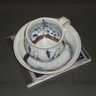 画像1: コーヒー碗皿・七賢人