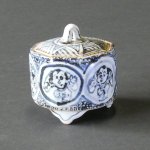 画像3: 香炉（円筒型/半磁器）・丸紋三福神唐子 (3)