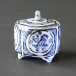 画像4: 香炉（円筒型/磁器）・宝尽くし (4)