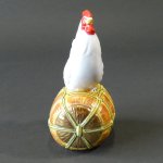 画像2: 干支『酉』／ニワトリ（7号）・色絵 (2)