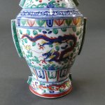 画像4: 花器（8.5号）・五彩龍文図 (4)