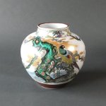画像1: 壺（10号）・花鳥 ／ 利月（★ 初代古青） (1)