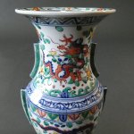 画像3: 花器（8.5号）・五彩龍文図 (3)