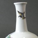 画像4: 花器（8号）・花鳥に猫 ／ 松龍 作 (4)